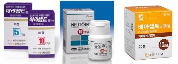 도네페질 성분 주요 제품