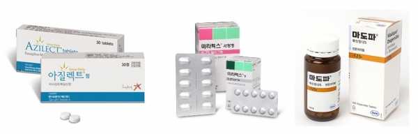 파킨슨병치료제 주요 품목