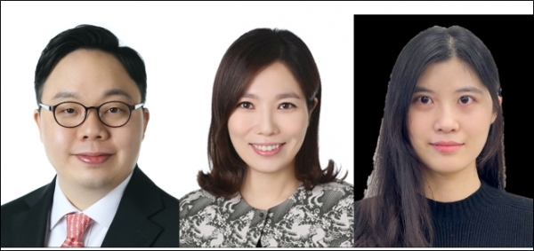좌측부터 연대 약학과 (교신) 김영수 교수, (교신) 김혜연 교수, (주저자) 이동희 박사과정