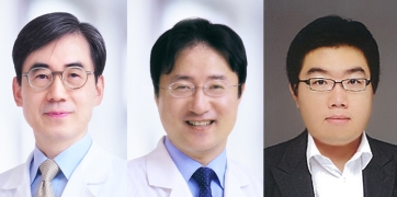 좌측부터 순환기내과 김효수, 양한모, 김준오 교수.