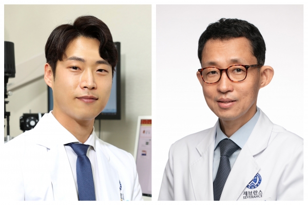 ▲좌측부터 강남세브란스병원 안과 지용우, 이형근 교수