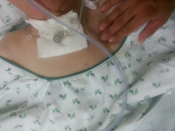 기관절개한 목에 하는 석션이 가장 힘든 문제다