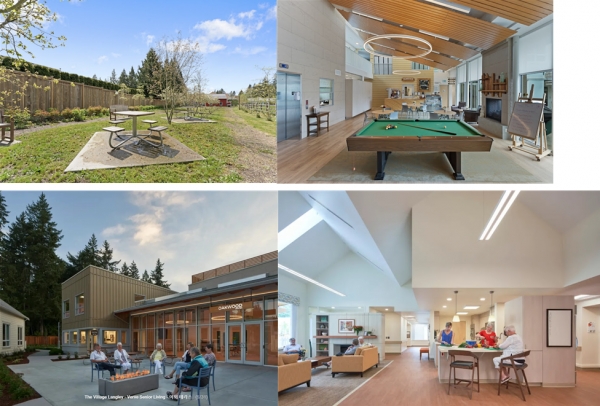 빌리지 랭글리의 편의 시설들 / verveseniorliving.com/the-village
