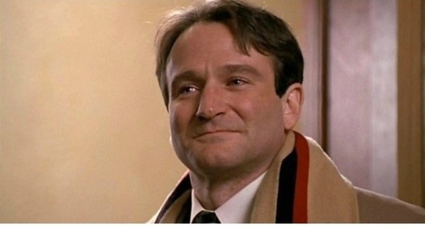 죽은 시인의 사회의 존 키팅 선생으로 분한 로빈 윌리엄스 / 죽은 시인의 사회 캡처