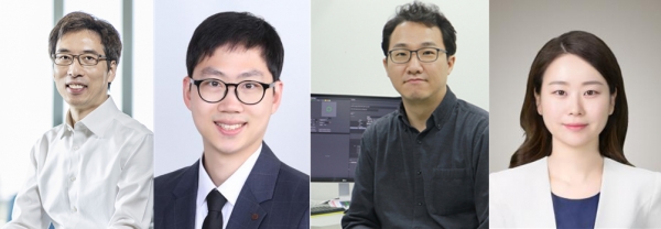 왼쪽부터 천진우 IBS 나노의학 연구단 단장·곽민석, 이재현 IBS 나노의학 연구단 연구위원·최서현 IBS 나노의학 연구단 박사후연구원 / IBS