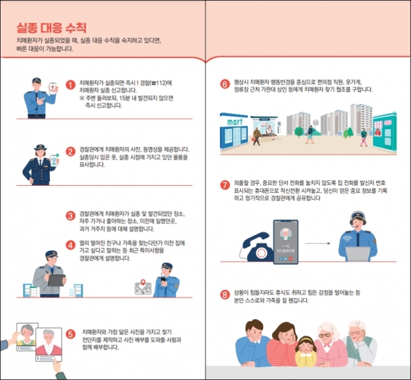 치매환자 실종 예방 및 대응법 안내 리플릿 / 중앙치매센터