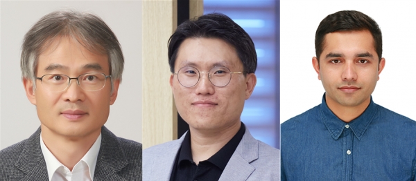 왼쪽부터 강봉규 인지 및 사회성 연구단장(교신저자), 이상규 연구위원(공저자), Binod Timalsina 박사후연구원(1저자)