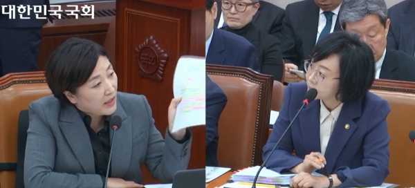 전진숙 더불어민주당 의원과 오유경 식약처장 / 인터넷의사중계시스템