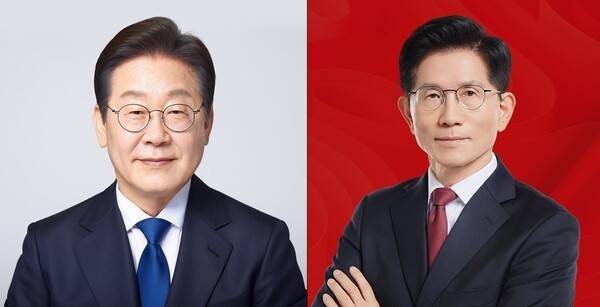 제21대 대통령 선거 이재명 후보, 김문수 후보 / 더불어민주당, 국민의힘 홈페이지
