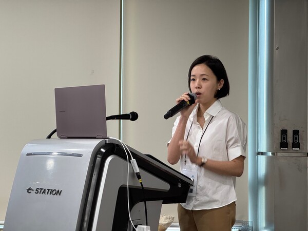 '고령화시대, 커뮤니티 병원으로서의 역할과 방향성'을 발표하는 남윤주 자인플러스병원 원장 / 황교진 기자