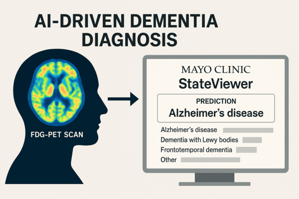 AI 기반 치매 감별 진단 인포그래픽 / 생성형 AI