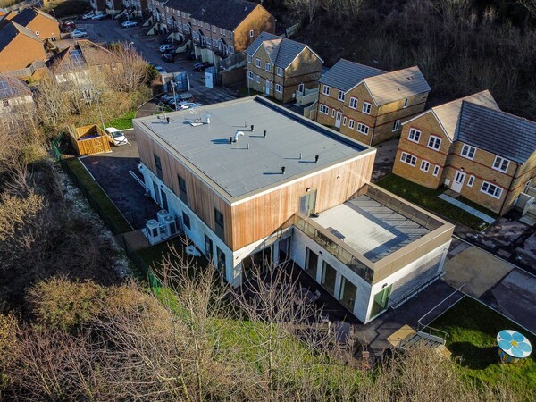 하모니아 빌리지 항공뷰 / Photo: Gordon Young, 글로벌 건축 플랫폼 Archello(https://archello.com/it/project/harmonia-village-dementia-care)