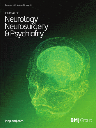 논문이 실린 'Journal of Neurology, Neurosurgery & Psychiatry' December 2025 - Volume 96 - 12 표지 / jnnp.bmj.com